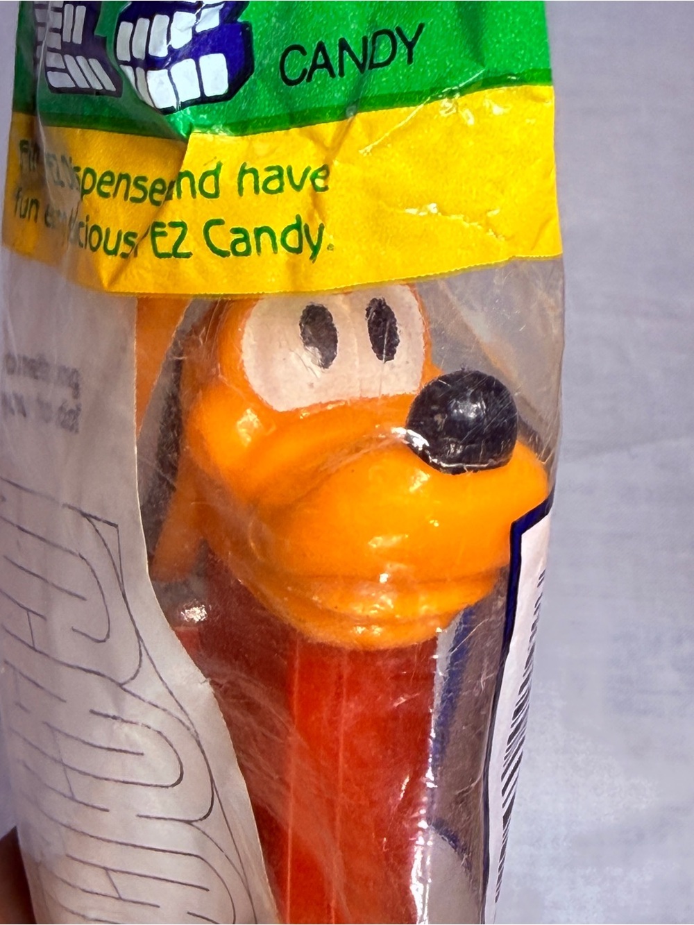 Vintage Disney Pluto PEZ Dispenser - Factory Sealed New Old Stock (1990s)